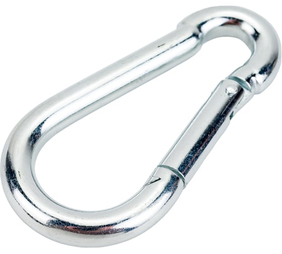 Карабин ЗУБР DIN 5299С, 10мм, 1 шт, оцинкованный, 304546-10