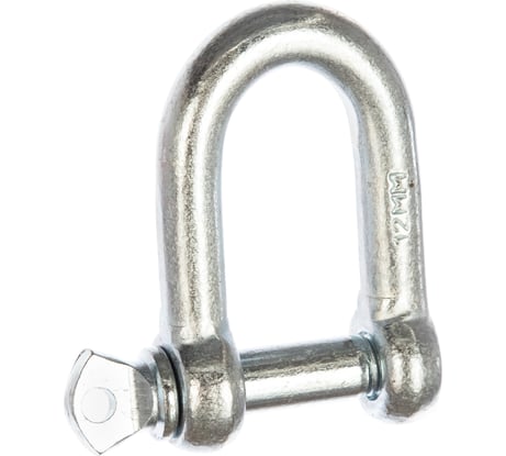 Такелажная скоба ЗУБР, 12мм, 1 шт, тип прямой, оцинкованная, 304516-12