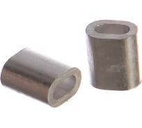 Зажим троса ЗУБР DIN 3093 алюминиевый, 1,5мм, 2 шт, 304476-01