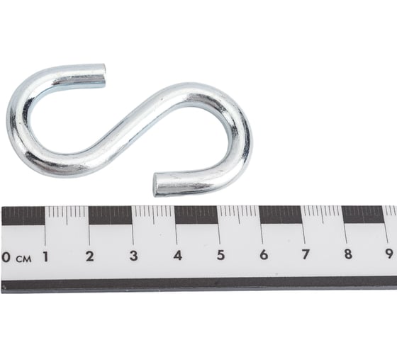Крюк ЗУБР S-образный, 6мм, 2 шт, оцинкованный, 304566-06
