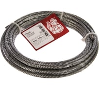 Стальной трос Стройбат DIN 3055 4мм 10м 2519404-1/ 249460