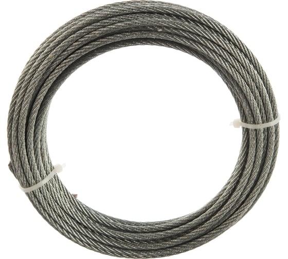 Стальной трос Стройбат DIN 3055 4мм 10м 2519404-1/ 249460