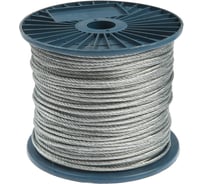 Стальной трос ТУНДРА krep, структура 6x7+FC, 4 мм, в катушке 200 м 4167457