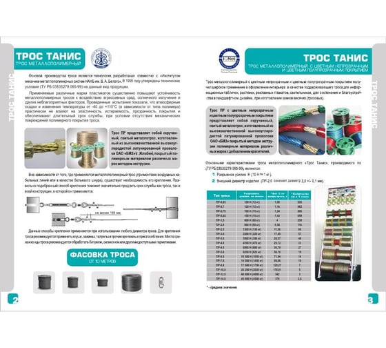 Металлополимерный трос Танис ПР-3.0 катушка, 200 м, бесцветный, прозрачный 2000000000978