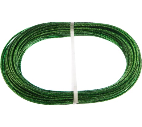 Металлополимерный трос СИБРТЕХ зеленый ПР-2,5, 47646