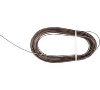 Трос стальной REXANT в ПВХ оплетке d=2,5мм, черный (моток 20м) 09-5125-3