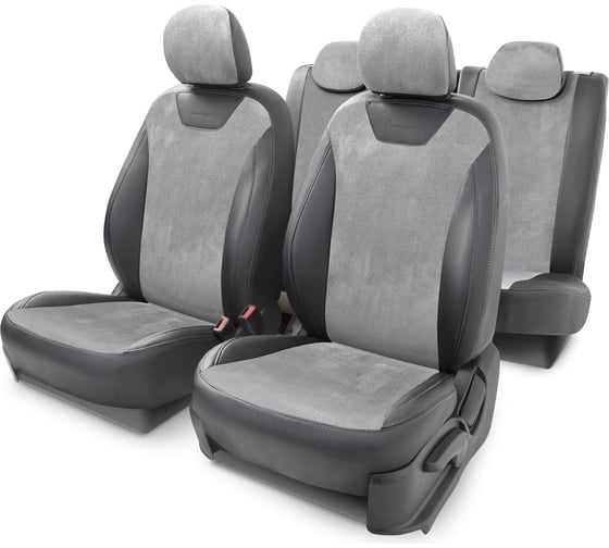 Чехлы на сиденья AUTOPROFI Hyundai Solaris-2 SOL-2Sd17+40-60 A BK/D.GY 1