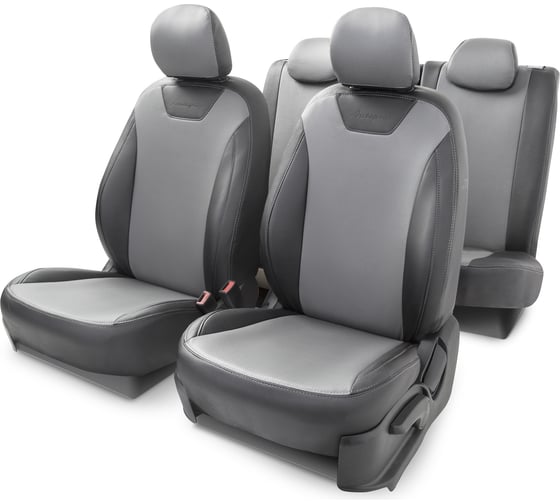 Чехлы на сиденья AUTOPROFI KIA RIO-4 RIO-4Sd17+40-60 G BK/D.GY 1