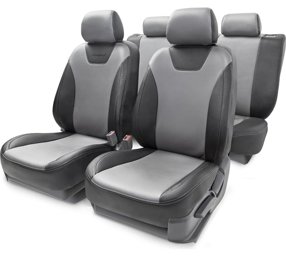 Чехлы на сиденья AUTOPROFI CHEVROLET LACETTI LCT-1Sd04+40-60 G BK/D.GY 1