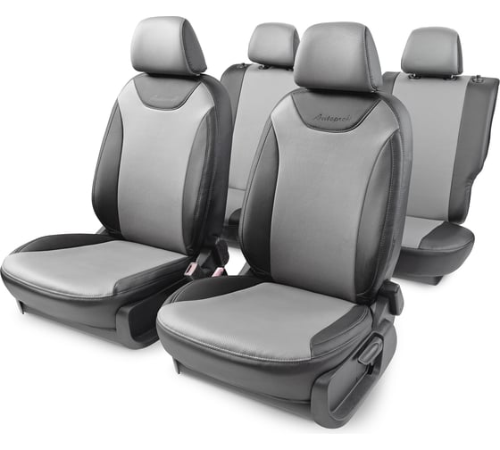 Чехлы на сиденья AUTOPROFI VW POLO-5 POL-5Sd09+40-60 G BK/D.GY 1