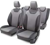 Чехлы на сиденья AUTOPROFI FORD Focus-3 FOC-3Ht10+40-60 G BK/D.GY