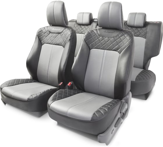 Чехлы на сиденья AUTOPROFI Toyota Land Cruiser Prado LCP-3SV09+40-20-40 G BK/D.GY