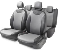 Чехлы на сиденья AUTOPROFI Renault Logan-2 LOG-2Sd12+40-60 G BK/D.GY