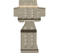 Защита для картера и кпп sheriff nissan patrol 2010- 5,6 штамповка алюминий 3 мм 2262
