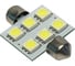 Светодиод Nord-Yada 24 В, T11x36-S8.5 (6SMD size 5050) C5W, белый, 0.96 Вт, 36 Лм, 2 шт. в 1 уп. 902581 1