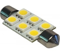 Светодиод Nord-Yada 24 В, T11x36-S8.5 (6SMD size 5050), C5W, теплый белый, 2 шт. в 1 уп. 900464