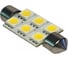 Светодиод Nord-Yada 24 В, T11x36-S8.5 (6SMD size 5050), C5W, теплый белый, 2 шт. в 1 уп. 900464 1