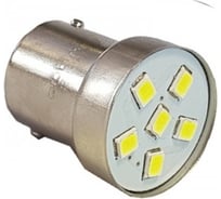 Светодиод Nord-Yada 24 В, G18.5 (6SMD) BA15s белый 0.72W 21.6 Лм, 2 шт. в 1 уп. 901884