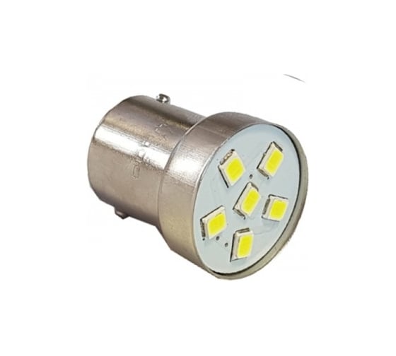 Светодиод Nord-Yada 24 В, G18.5 (6SMD) BA15s белый 0.72W 21.6 Лм, 2 шт. в 1 уп. 901884