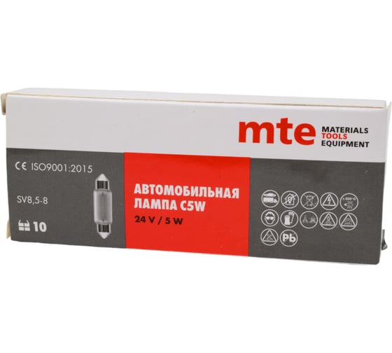 Лампа MTE c5w 24v 5w (sv8,5-8) 35мм 27201712