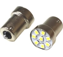 Светодиод Nord-Yada 24 В, G18.5 8 SMD(size 2835)R10W BA15s красный 1.15W 4.1 Лм, 2 шт. в 1 уп. 904816