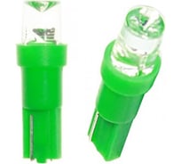 Светодиод Nord-Yada 24 В, T5-01 (1LED) W1,2W Base:W2,0x4,6d 0.24W 1 конус зеленый 2 шт. в 1 уп. 900444
