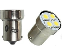 Светодиод Nord-Yada 24 В, G18.5 4 SMD (size 5050)R10W BA15s красный 1.1W 3.1 Лм, 2 шт. в 1 уп. 904814