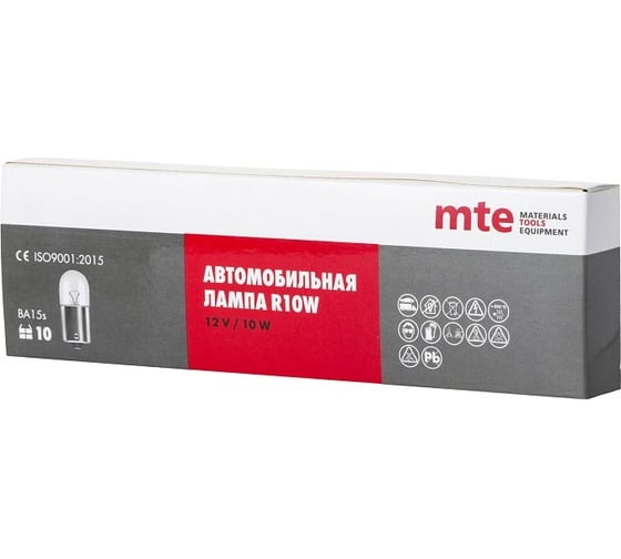 Лампа MTE r10w 12v 10w ba15s 27201411