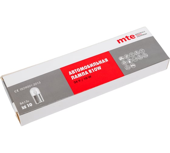 Лампа MTE r10w 24v 10w ba15s 27201412