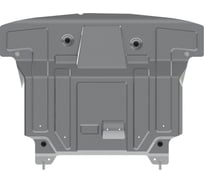 Защита для картера и кпп sheriff hyundai santa fe 09.2012- 2,2dат 2,2dмт 2,4ат 2,4мт штамповка алюминий 3 мм 2803