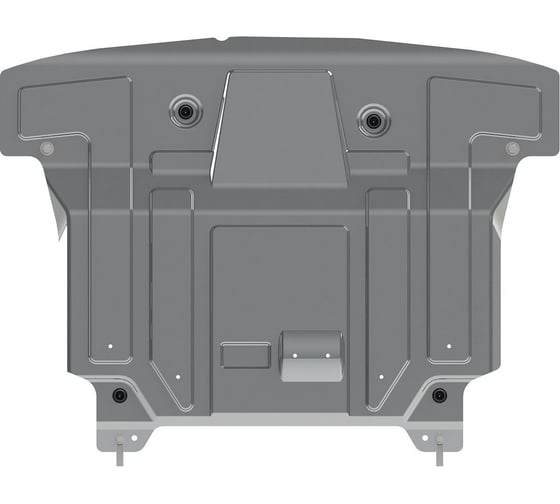 Защита для картера и кпп sheriff hyundai santa fe 09.2012- 2,2dат 2,2dмт 2,4ат 2,4мт штамповка алюминий 3 мм 2803 1