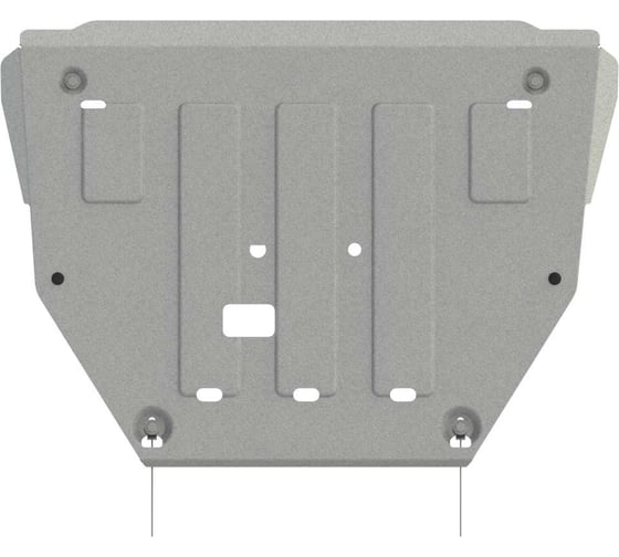 Защита для картера и кпп Sheriff для nissan note e-power (incl nismo) 2016-2020 1.2 atfwd 4wd, универсальный, штамп алюминий 4 мм 5296 1