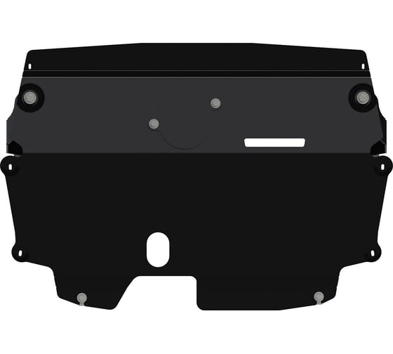 Защита картера sheriff и радиатора skoda fabia, roomster / volkswagen polo iv / audi a1 3881 1