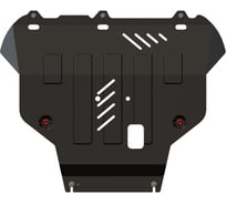 Защита картера, двигателя и кпп sheriff сталь 2 мм для ford focus rs (2016 - 2020) ; ford focus iii (2011 - 2020) 2070