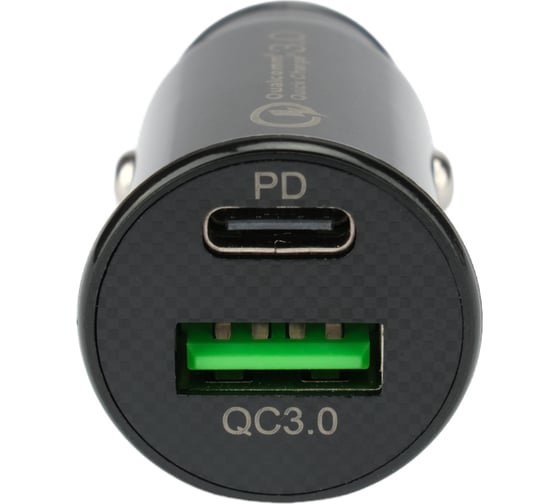 Автомобильное зарядное устройство Cablexpert 20вт, qc3.0/pd, 2 порта: usb и type-c MP3A-UC-CAR23