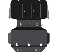 Защита для картера Sheriff cadillac escalade 2014-2021 6,2ат chevrolet tahoe 2014-2021 6,2at4wd гибка алюминий 4 мм 2835 V2 RAL7040