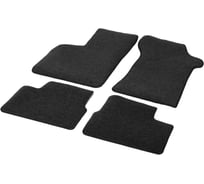 Текстильные коврики салона AutoFlex Standard для Lada Priora седан, хетчбек 2007-2014, цвет черный 4600501