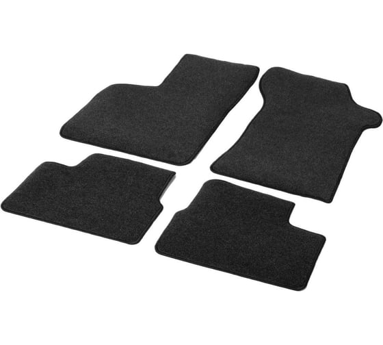 Текстильные коврики салона AutoFlex Standard для Lada Priora седан, хетчбек 2007-2014, цвет черный 4600501 1