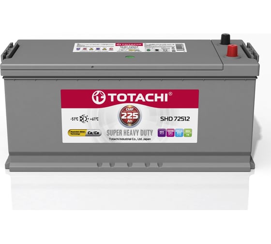 Аккумуляторная батарея TOTACHI KOR SHD72512 225 а/ч 90023