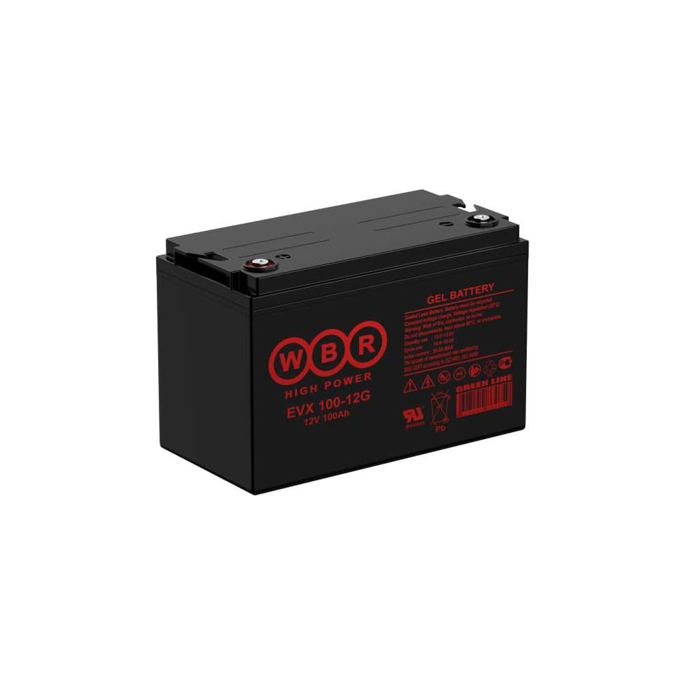 Аккумулятор тяговый WBR EVX100-12G 12В, 100 Ач УТ-00001334 - выгодная ...