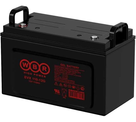Аккумулятор тяговый WBR EVX110-12G 12В, 110 Ач УТ-00001335