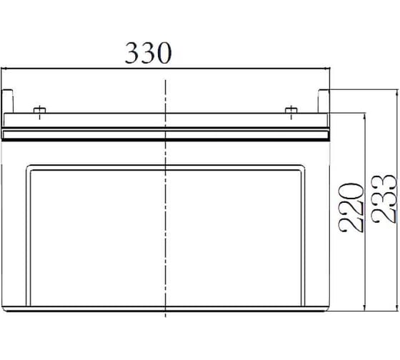Аккумулятор тяговый WBR EVX110-12G 12В, 110 Ач УТ-00001335