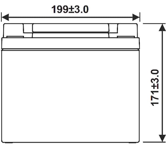 Аккумулятор тяговый WBR EVX12450S 12В, 45 Ач (для медицинских колясок) УТ-00001341