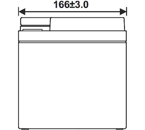Аккумулятор тяговый WBR EVX12450S 12В, 45 Ач (для медицинских колясок) УТ-00001341