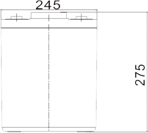 Аккумулятор тяговый WBR EVX225-6G 6В, 225 Ач УТ-00001344