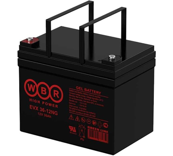 Аккумулятор тяговый WBR EVX36-12G 12В, 36 Ач УТ-00001346