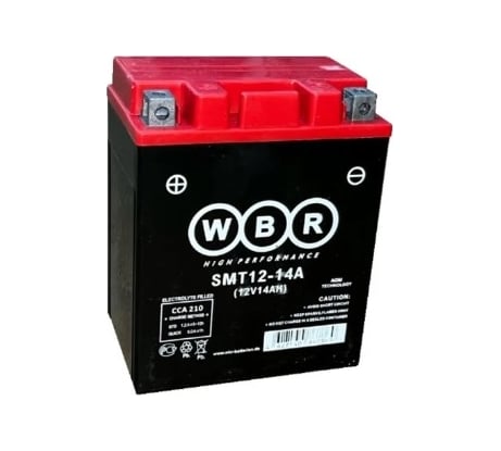 Мото аккумулятор WBR SMT12-14-A 12В, 14 Ач УТ-00001166
