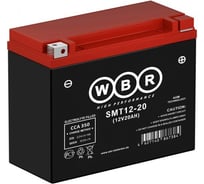Мото аккумулятор WBR SMT12-20 12В, 20 Ач УТ-00001177