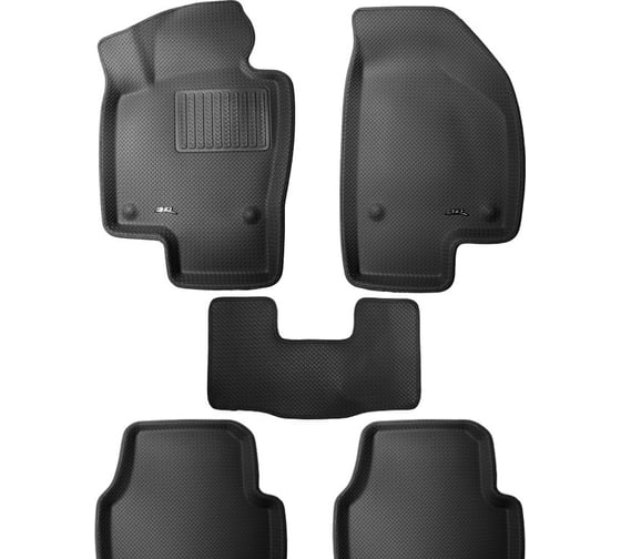 Коврики PSV BMW 3 E46 1998 2006 г 3D черный SuperKagu 117871 1