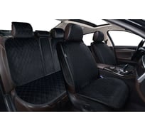 Накидки GTL 2D PREMIUM Effect черный, отстрочка синяя, комплект на весь салон 135861